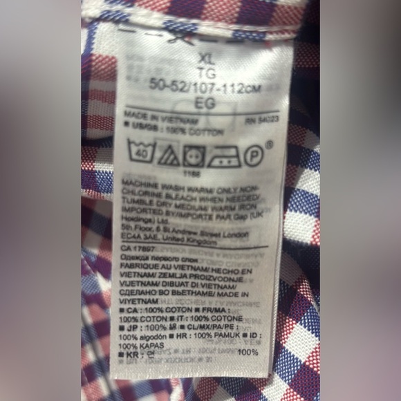 Banana Republic Grant Slim-Fit Non-Iron Dress Shirt Men's XL - Picture 4 of 6